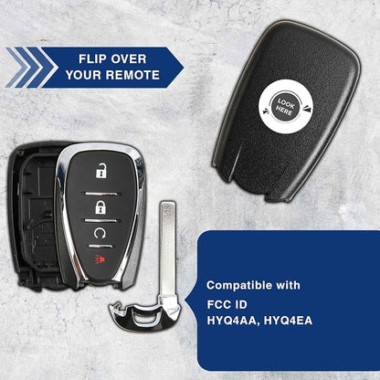 Remote Key Fob Cover Shell Case for 2016-2020 Chevrolet (HYQ4EA)