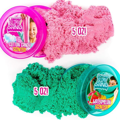 Twist - TealPink Scented Stretchy Cloud Slime, Cotton Candy  Watermelon, Stretchable, Moldable, Play Sand, 10oz.Great for Tactile Fun