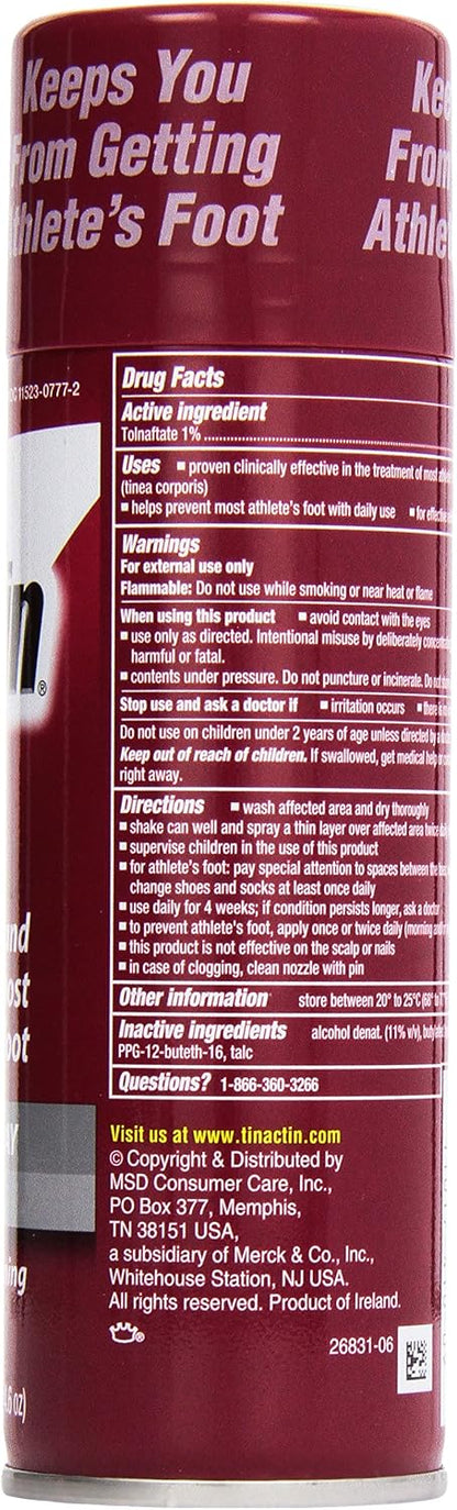 Tinactin Athletes Foot Powder Spray (Pack of 3