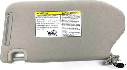Ezzy Auto Gray Right Passenger Side Sun Visor Compatible with Nissan Pathfinder Infiniti QX60 JX35 with Sunroof 96401-9PB0A