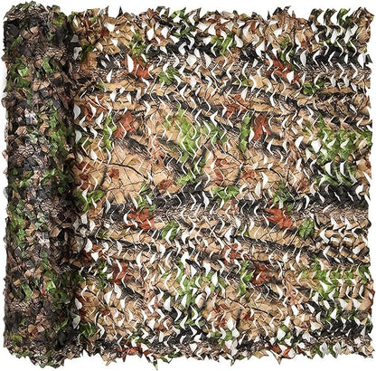 Camo Netting, Camouflage Netting, Hunting Blind Camo Net, Army Party Decorations, Sunshade Fence Nets, Lightweight, Bulk Roll, Mesh, Great for Camping, Shooting, Photograph, Car Cover, Outdoor