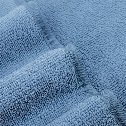 POLYTE Quick Dry Lint Free Microfiber Bath Sheet, 35 x 70 in, Pack of 2 (Blue)