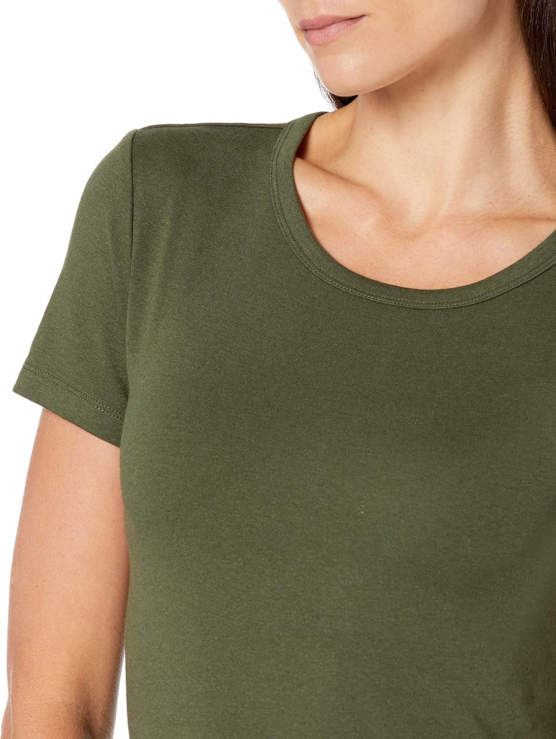 Essentials Women's Slim-Fit Short-Sleeve Crewneck T-Shirt, Pack of 2