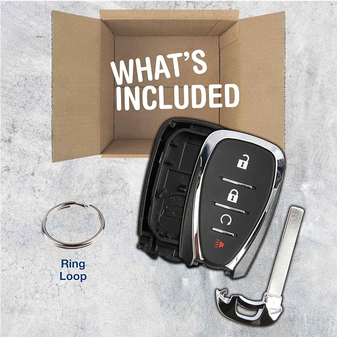 Remote Key Fob Cover Shell Case for 2016-2020 Chevrolet (HYQ4EA)