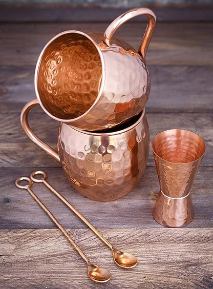 Copper jigger lacquered for the shine and to prevent tarnish. - Double 1oz2oz copper measuring jigger for cocktail mixing. - Solid hammered copper 22G copper. - Copper shot glass for Moscow mule.