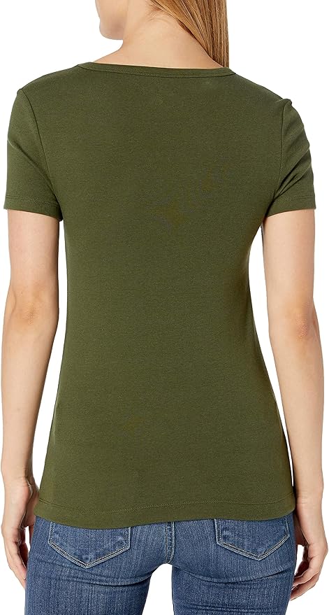 Essentials Women's Slim-Fit Short-Sleeve Crewneck T-Shirt, Pack