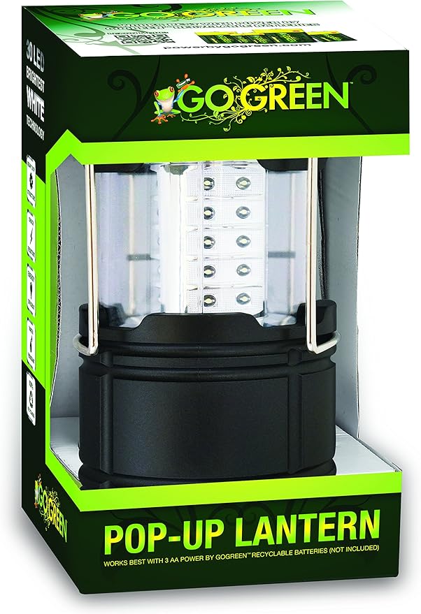 GoGreen Power GG-113-CPOP 30 LED Pop-up Lantern, White