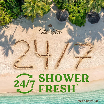 This Old Spice body wash with Fiji palm tree and coconut scent leaves you feeling refreshed and invigorated, like a tropical paradise. It's a popular product!
