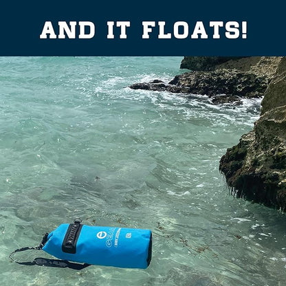 Floating Cooler Bag Roll Top Insulated Dry Backpack - Leak Proof, Collapsible, Waterproof Cooler with Padded Shoulder Strap - Perfect for Kayaking Fishing Beach Hiking -15L