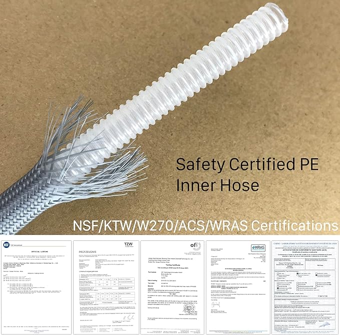 150259 Pull Down Hose Kit For Moen Faucet Replacement Part 150259 Hose, Moen Kitchen Faucet Replacement Part 187108, Reflex Moen Pull Down Hose, 68" Quick Connect Hose, Upgraded Ver.
