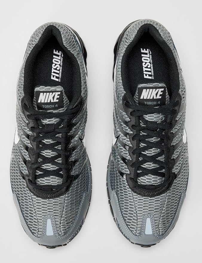 These Nike running shoes feature breathable mesh uppers, visible Air Max cushioning, and durable rubber outsoles for a comfortable, supportive ride.
