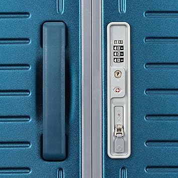 Framelock Max 21 Carry-On Hardshell Zipperless Luggage - Highly Secure Integrated EazylockTM Mechanism - RightHeightTM Adjustable Handle System - 360 Spinner Wheels - Airline Approved - Emerald Teal