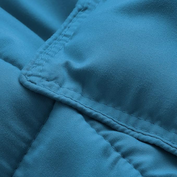 Bare Home Comforter Set - TwinTwin Extra Long Size - Ultra-Soft - Goose Down Alternative - Premium 1800 Series - All Season Warmth (TwinTwin XL, Medium Blue)