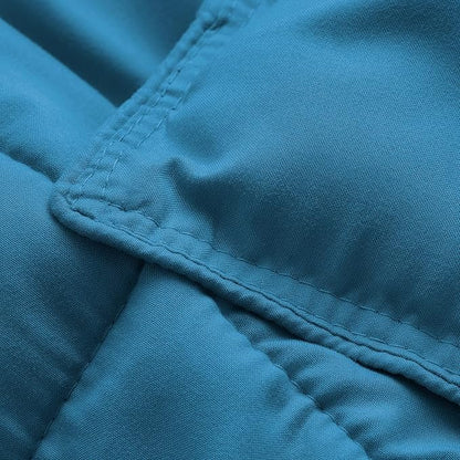Bare Home Comforter Set - TwinTwin Extra Long Size - Ultra-Soft - Goose Down Alternative - Premium 1800 Series - All Season Warmth (TwinTwin XL, Medium Blue)