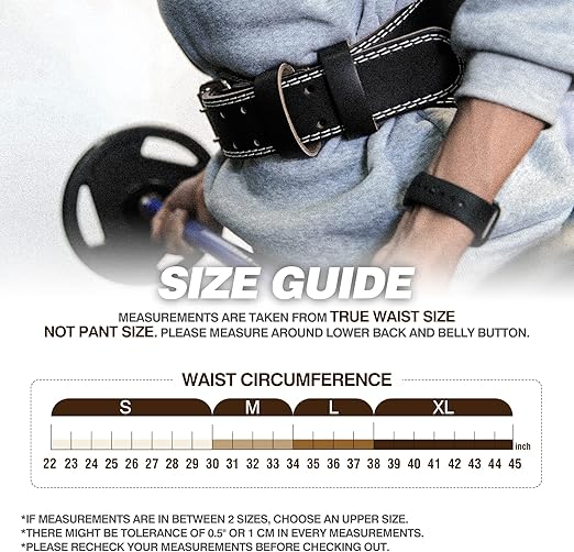 IFAST Weight Lifting Belt, Leather Weight Lifting Belt for Men and Women with 4 inch Padded Lumbar Support Belt for Weightlifting Deadlift, Cross Training, Power Lifting Workout & Squats Exercise