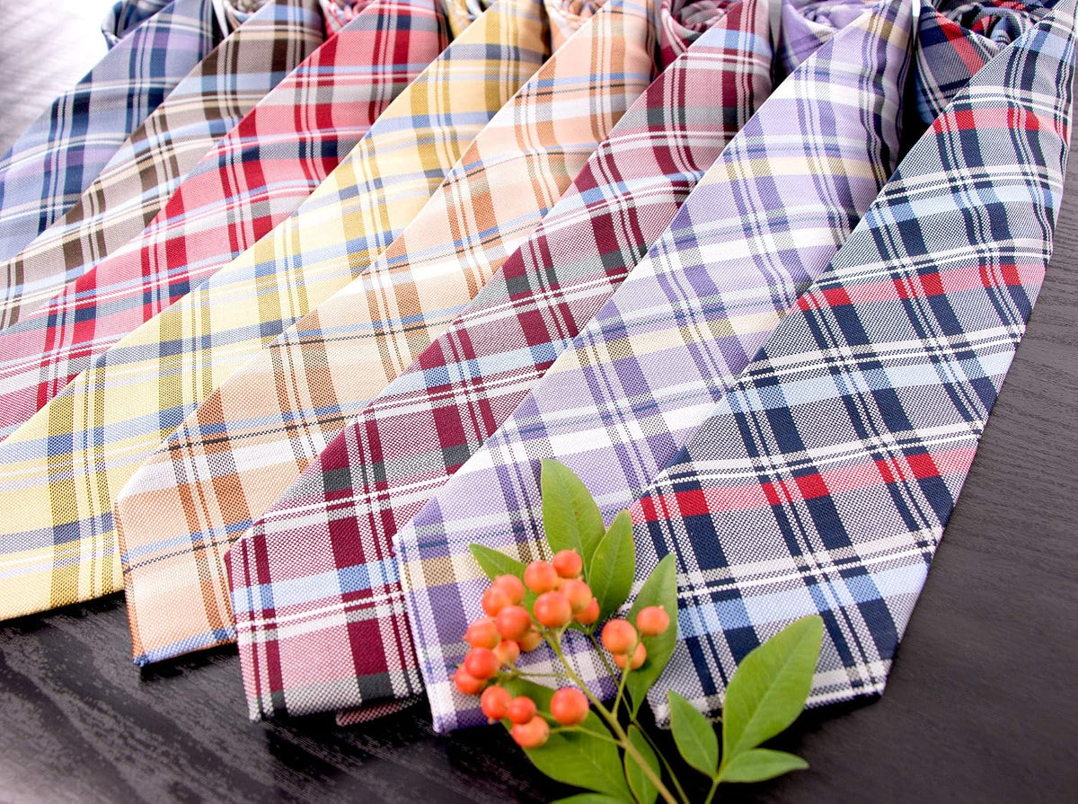 Men's Tartan Plaid Woven Necktie