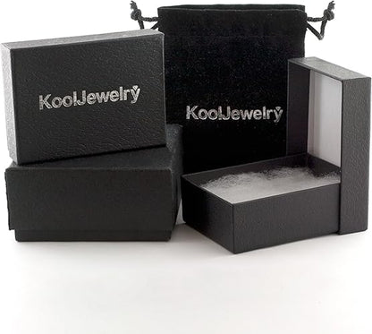 Kooljewelry Sterling Silver Bead Ball Stud Earrings (6 mm in diameter)