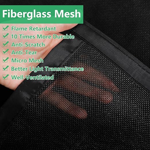 RELIANCER Fiberglass Magnetic Screen Door,36"x80" Door Mesh Screen w/Magnets,Fits Doors Up to 34.5"x78.5",Auto Closer Patio Door Net Screen,Hands Free Door Cover,Doorway Mesh Curtain,Mesh Partition