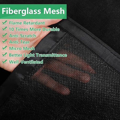 RELIANCER Fiberglass Magnetic Screen Door,36"x80" Door Mesh Screen w/Magnets,Fits Doors Up to 34.5"x78.5",Auto Closer Patio Door Net Screen,Hands Free Door Cover,Doorway Mesh Curtain,Mesh Partition