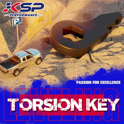 KSP 1-3" Torsion Bar Key For Silverado Sierra 1500, Adjustable Forged Torsion Lift Kits Fit K1500 K2500 K3500 Tahoe Yukon Suburban,Steel Suspension Level Kit Compatible With Chevy GMC 6 Lug Truck SUV