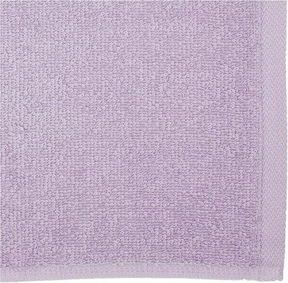 Basics face Towels for bathroom, 100 Cotton Extra Absorbent washcloth, Fast Drying - salon towel - 24 Pack Lavender (12 x 12 inches)