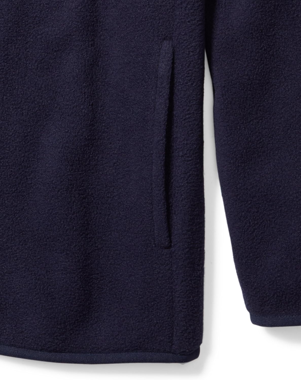 Essentials Boys and Toddlers' Polar Fleece Full-Zip Mock Jacket, Insulated, Long Sleeve.
