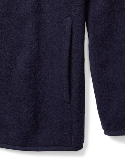 Essentials Boys and Toddlers' Polar Fleece Full-Zip Mock Jacket