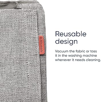BLUEAIR Blue Pure 411 Auto Light Gray Pre-filter, Washable Fabric Traps Pollen, Pet Hair  Dust, Winter Reed