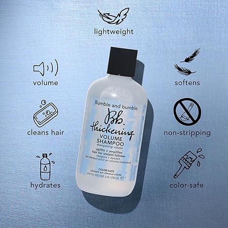 Bumble and bumble. Thickening Volumizing Shampoo  For Instant Fullness  Moisturizing  Color Safe  Straight to Wavy