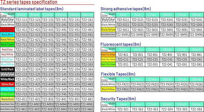Black on White Cassette Compatible for Brother Sticky TZ-S231 TZe-S231 Label Tape 12mm x 8m (1/2 x 26")