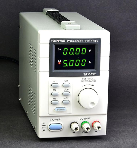 Tekpower TP3005P Programmable Linear Type Variable Regulated DC Power Supply, 0-30V at 0-5A