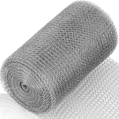 Valchoose Upgraded Not Rusty 5X 30 Ft Stainless Steel Mesh Gap Blocker, Flexible Stainless Steel Wool Holding up Well Tight Spots, Wire Mesh Hole Fill Fabric, Stainless Steel Mesh Roll Easy to Work