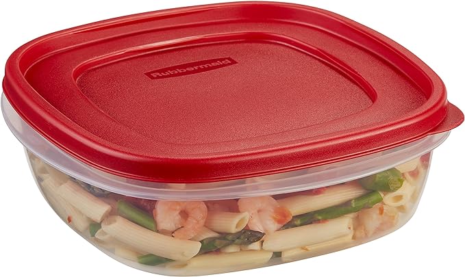 Rubbermaid Easy Find Lids Food Storage Container, 9 Cup, Racer Red