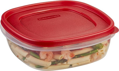 Rubbermaid Easy Find Lids Food Storage Container, 9 Cup, Racer Red