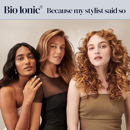 Bio Ionic Long Barrel Styler, Curling Iron with Moisture Heat Technology  NanoIonic MX, Versatile Curling Wand with Adjustable Heat Settings, Hair Curler with Extended Barrel