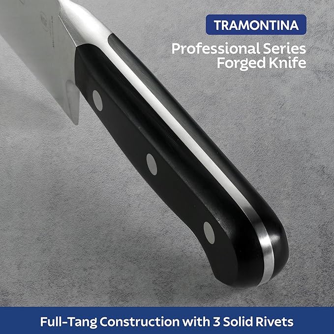 Tramontina Pro Series Forged 8-Inch Chef Knife, Stain-free High-Carbon Steel Kitchen Knives for Cooking