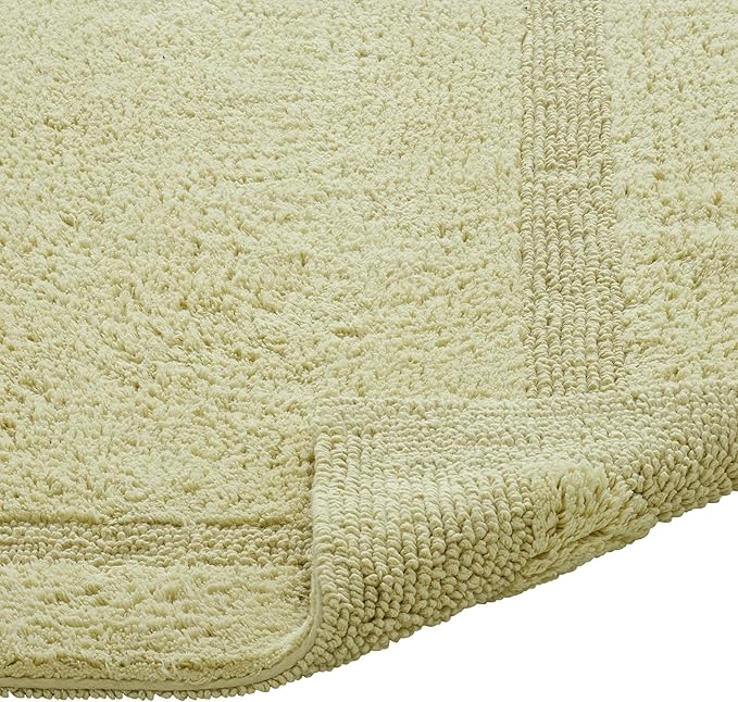 Better Trends 20" x 60" Runner Bath Room Rug 100 Cotton Extra Soft Water Absorbent Reversible, Washable Luxury Long Mat for Bath Room Floor, Tub, Laundry Room Oeko-Tex Certified Sage Lux Collection
