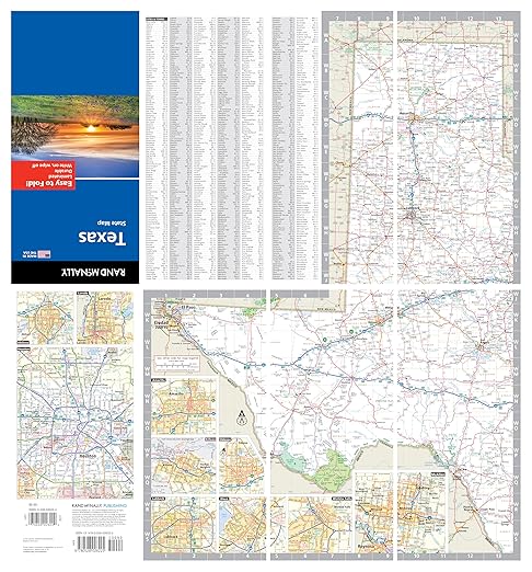 Rand McNally Easy to Fold: Texas State Laminated Map