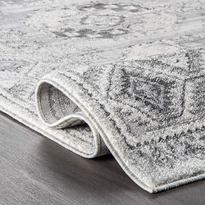 nuLOOM Shea Vintage Runner Rug, 2' x 6', Gray
