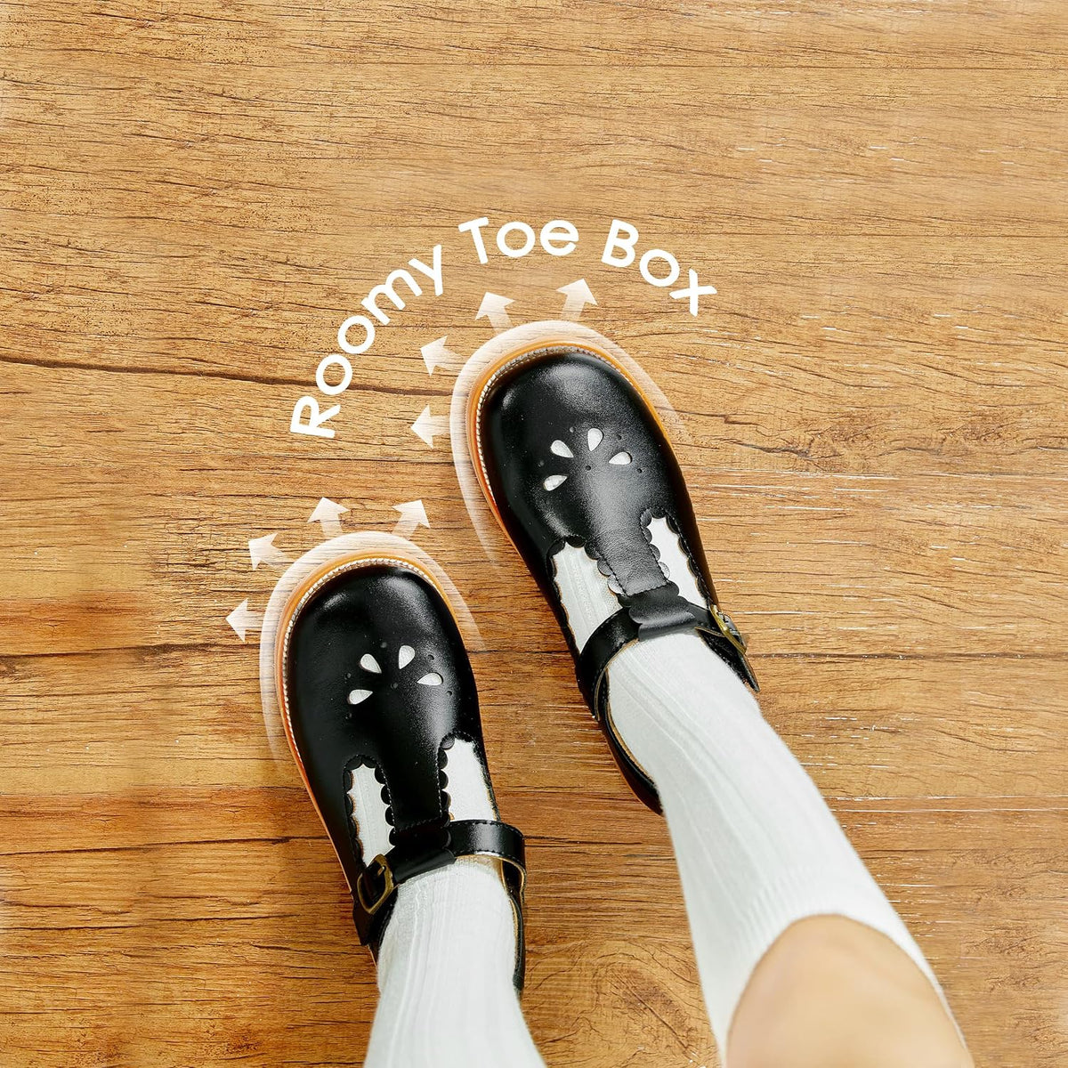 Felix & Flora Toddler Little Girl Mary Jane Dress Shoes - Ballet Flats for Girl Party School Shoes