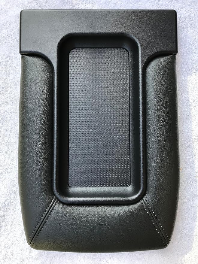 Made in U.S.A Center Console Storage TOP LID ARMREST Replacement KIT REDESIGNED Dark Grey FITS 1999-2007 Silverado Sierra Tahoe Avalanche Suburban