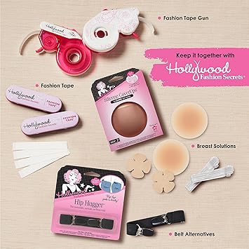 Hollywood Fashion Secrets Bra Converting Clips, Clear, Transform Your Bra Style And Lift, 2 Pack
