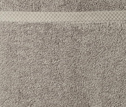 Basics - 2 Piece Quick-Dry Oversize Bath Towel, 100 Cotton, Platinum, 54" x 30"