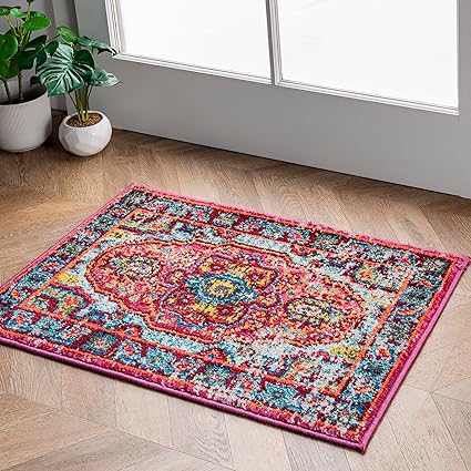 nuLOOM Corbett Vintage Bohemian Accent Rug, 2' x 3', Multi Color, Rectangular, 0.45" Thick