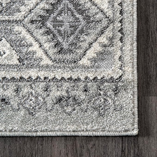 nuLOOM Shea Vintage Runner Rug, 2' x 6', Gray
