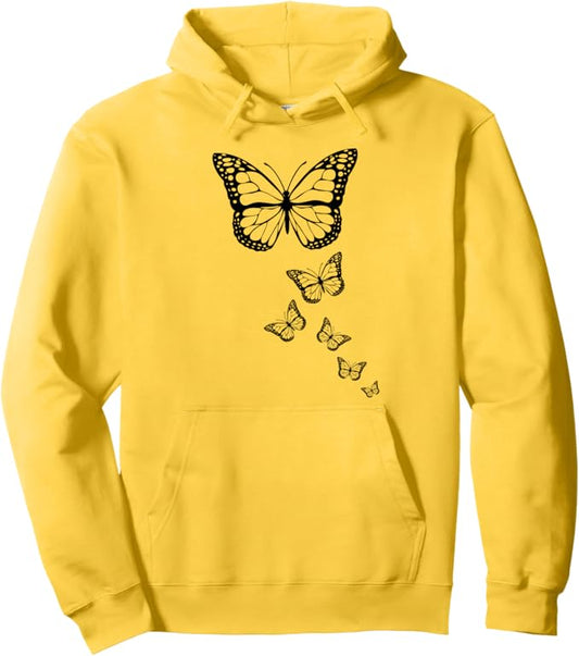 Butterfly Art Garden Beautiful Butterflies Butterfly Lover Pullover Hoodie