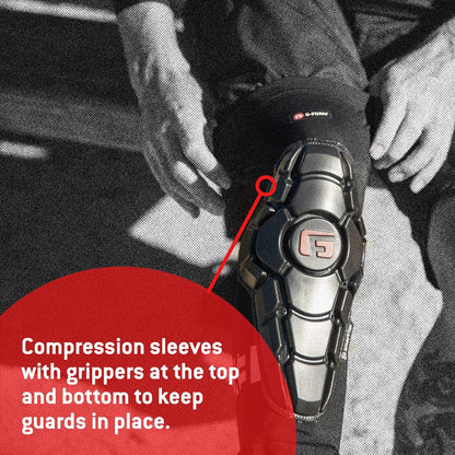 G-Form Pro-X3 Mountain Bike Knee Guards - Biking Knee Guards for Athletes - Knee Compression Sleeve for Mountain Biking & More - Protection Pads for Knee Support ( Size S)