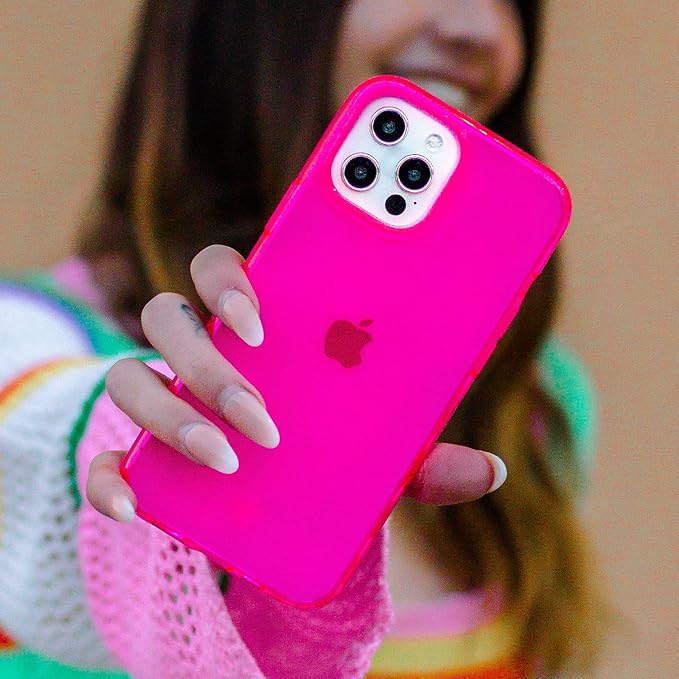 VELVET CAVIAR for iPhone 13 Pro Max Case - Girly Cute Protective Cover for Women - 10ft Drop Tested - Neon Pink