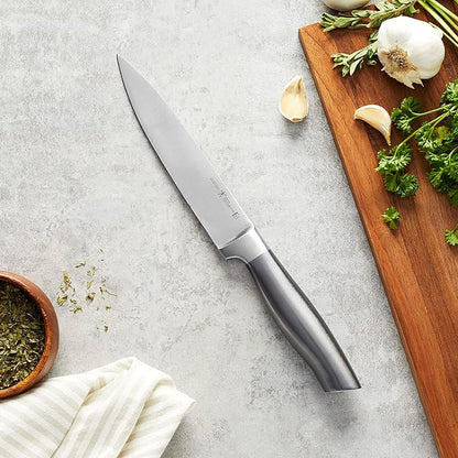 HENCKELS Graphite Razor-Sharp 6-inch Utility Knife, Small Carving Knife German Engineered Informed by 100 Years of Mastery, Gray