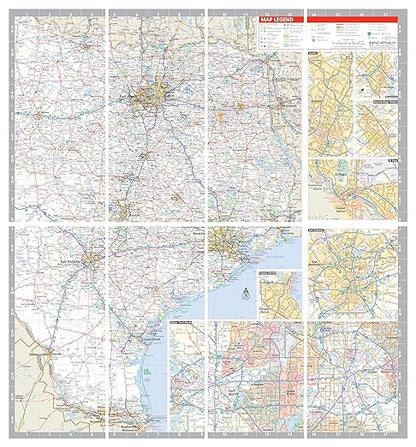 Rand McNally Easy to Fold: Texas State Laminated Map